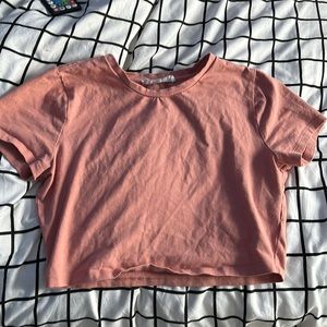 Double zero pink crop top
